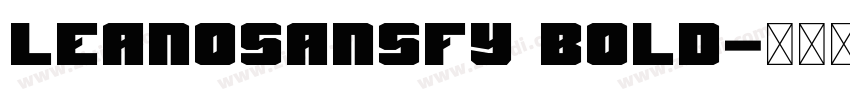 LeanOSansFY Bold字体转换